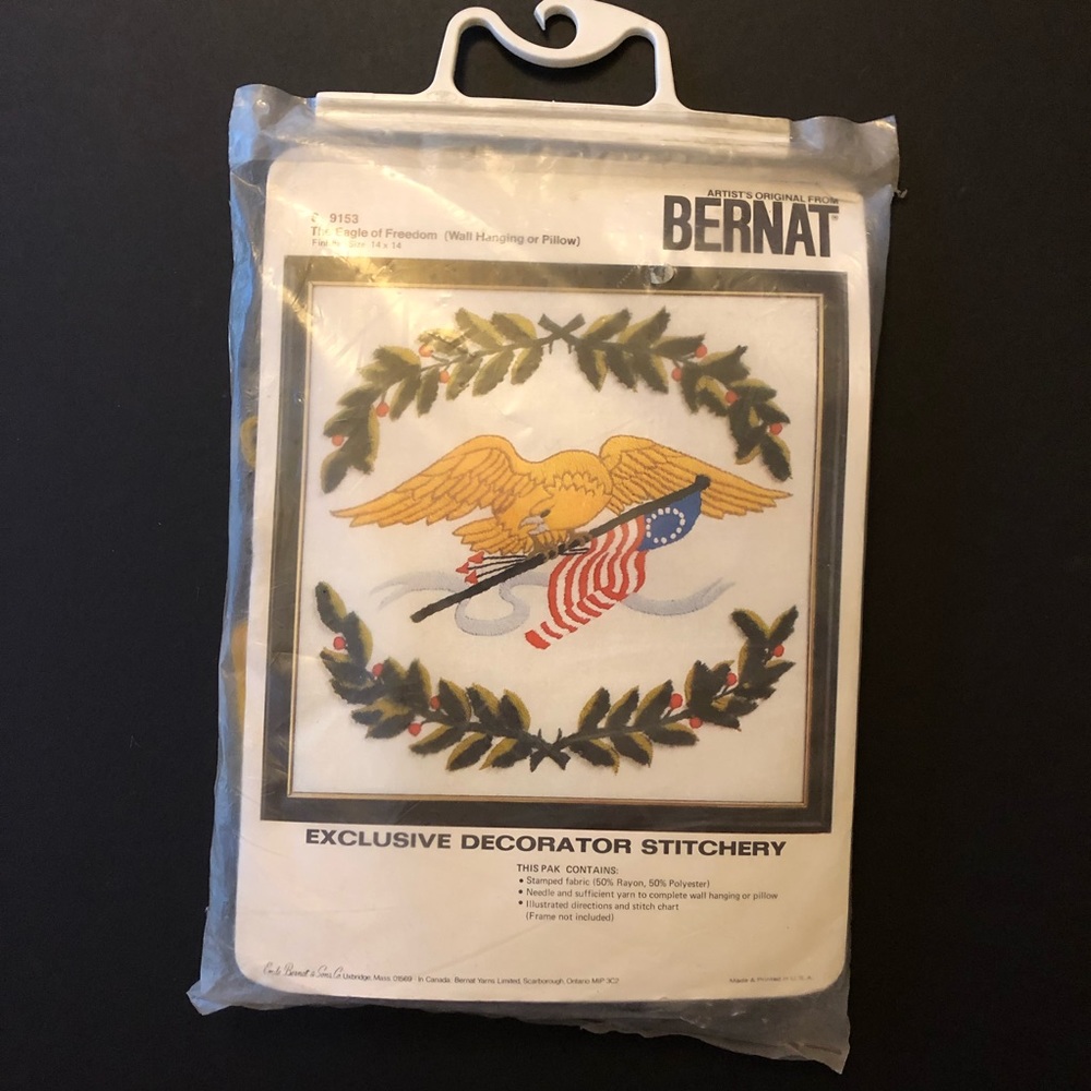VTG Stitchery Kit - The Eagle Of Freedom Embroidery - Unused